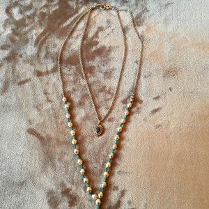 Lucky Brand Layered Necklace Long Silver